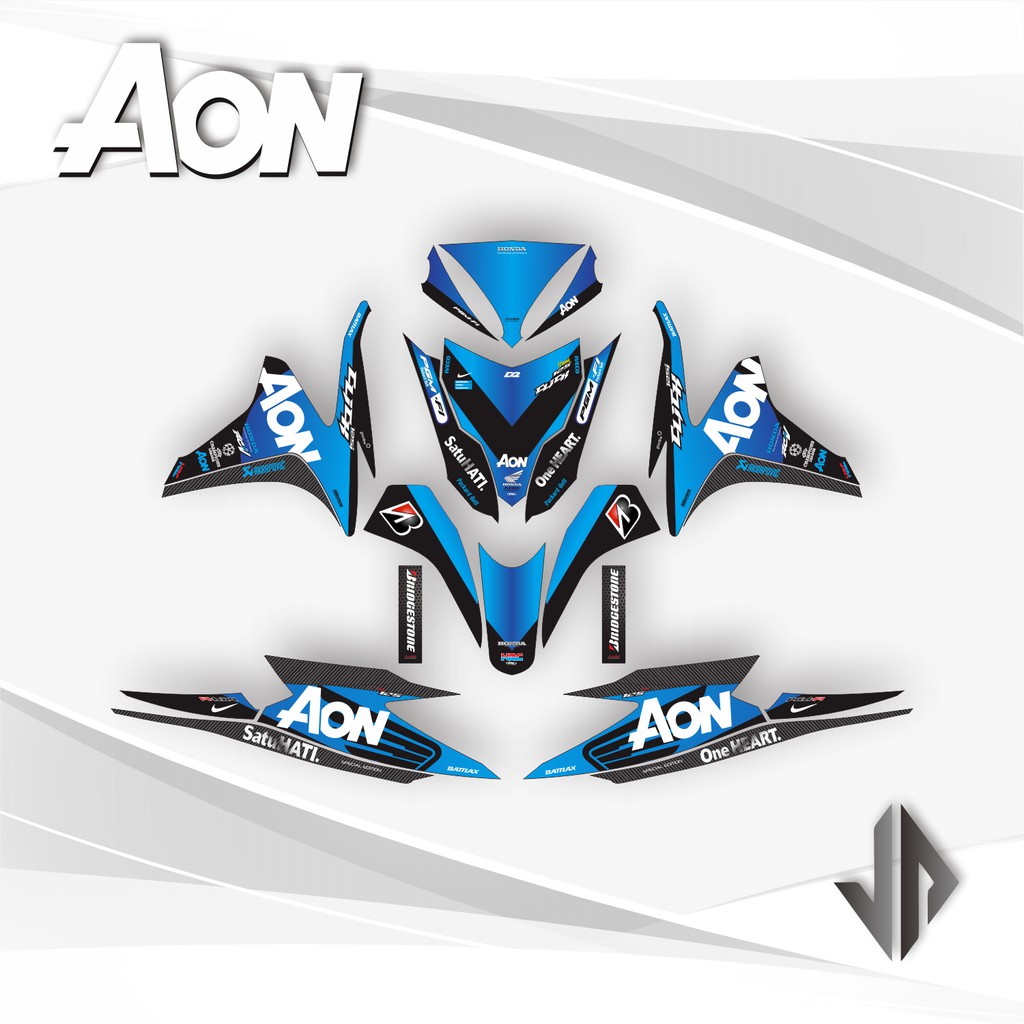Decal Sticker / Stiker Vario 125 Old 2013 2014 AON - Biru