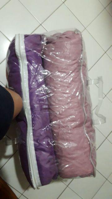 Promo Aneka 1set Bedcover 2 Warna Bolak Balik !!