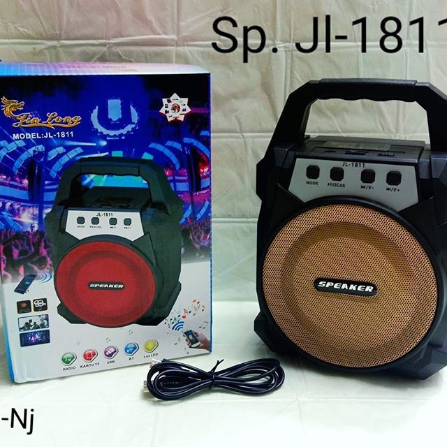 Speaker Bluetooth Mp3 Jin Long JL 1811 Speakers Kedap Air Portable Mudah Dipakai Dibawa Kemana Saja