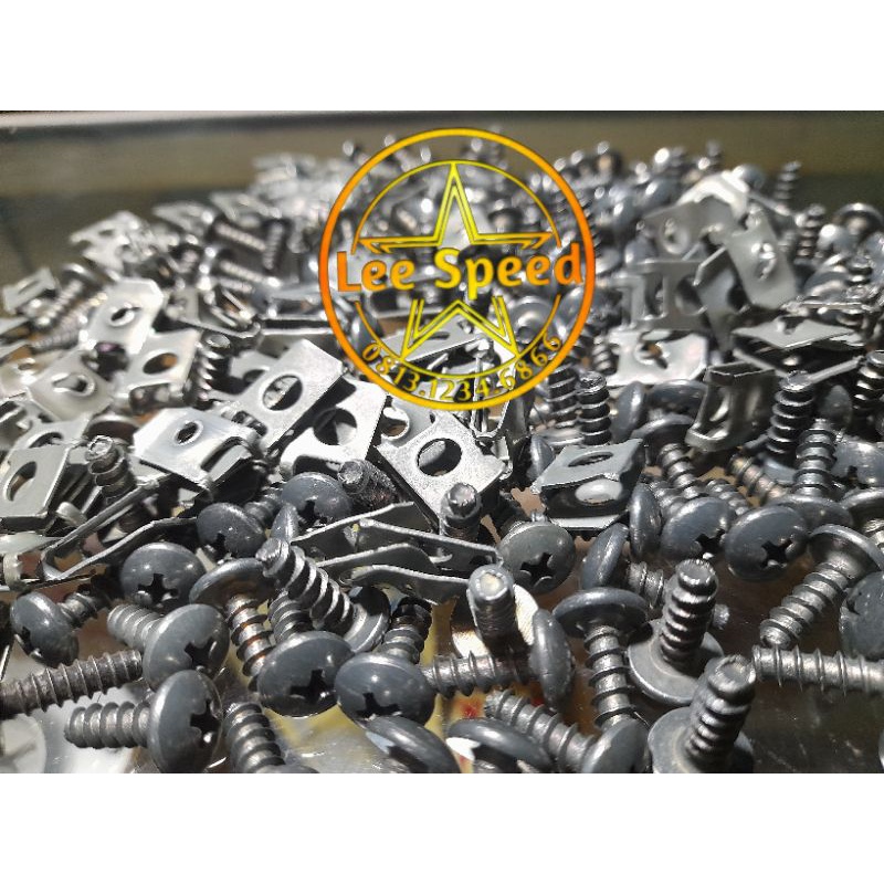 Baut skrup klip cover body bodi Satria Lumba Hiu Shogun Smash Rgr Trs Trz A100 Rgv RC100 Bravo Sprin