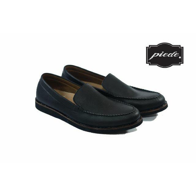 SEPATU PIEDE LUIGI H CLASSIC BLACK KULIT