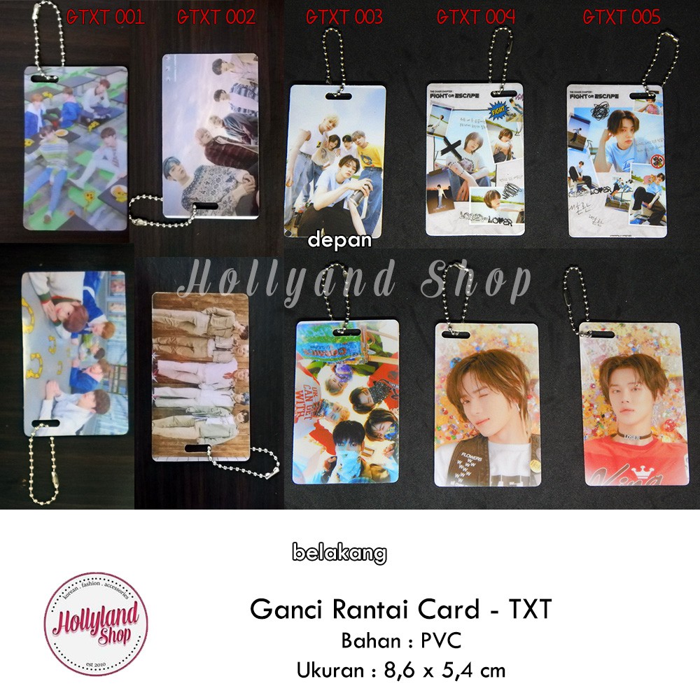Gantungan Kunci Kartu (PVC Card) Kpop T X T Unofficial
