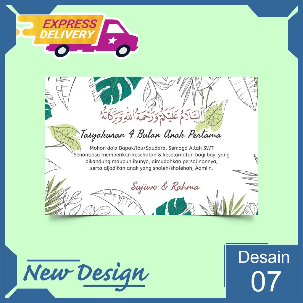 

Label Stiker Sticker Kartu Tasyakuran Tasyakur Sykuran Sukuran Kehamilan Hamil 4 Bulan 7 bulan