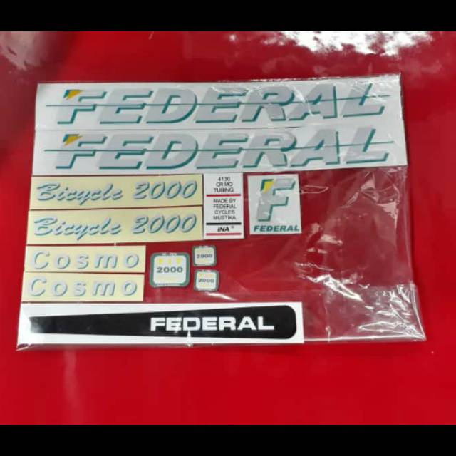 Stiker Sepeda Federal cosmo