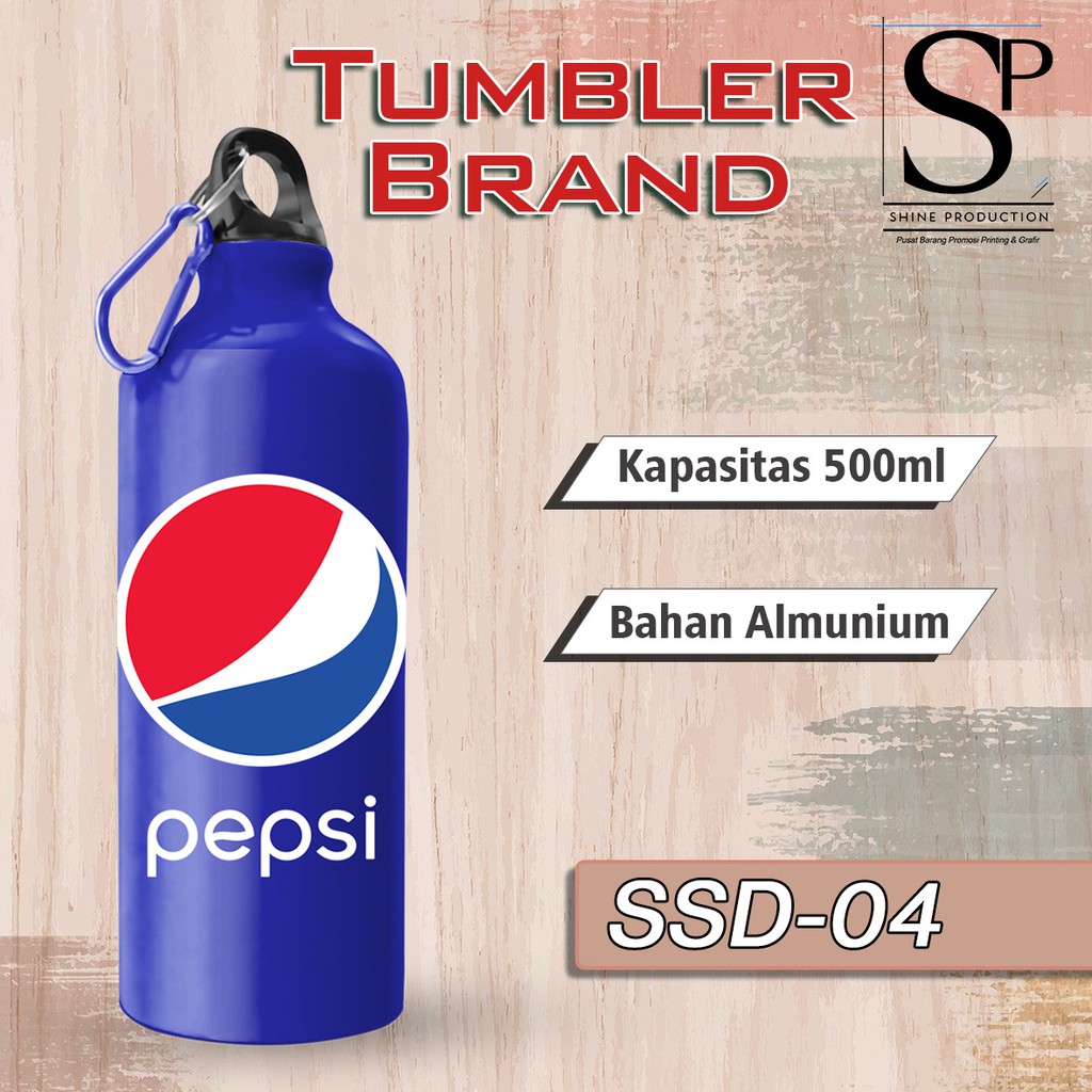 Botol Minum Printing Unik Motif Minuman │ Tumbler Printing Unik-Motif Pepsi