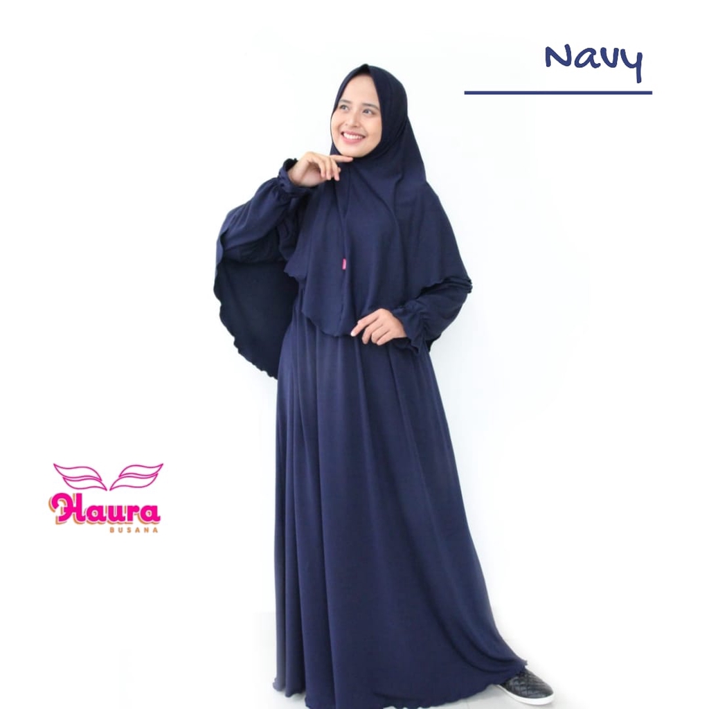 HAURA Gamis Aira Mommy Setelan Syari Bisa couple