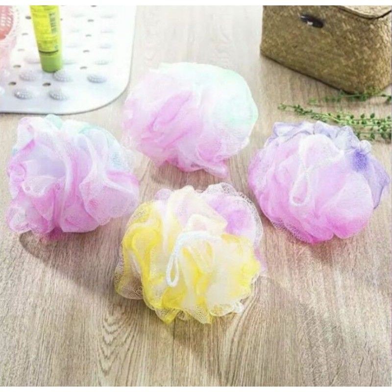 Spons Mandi Bath Sponge Rainbow 15 gram Plus Packingan plastik.