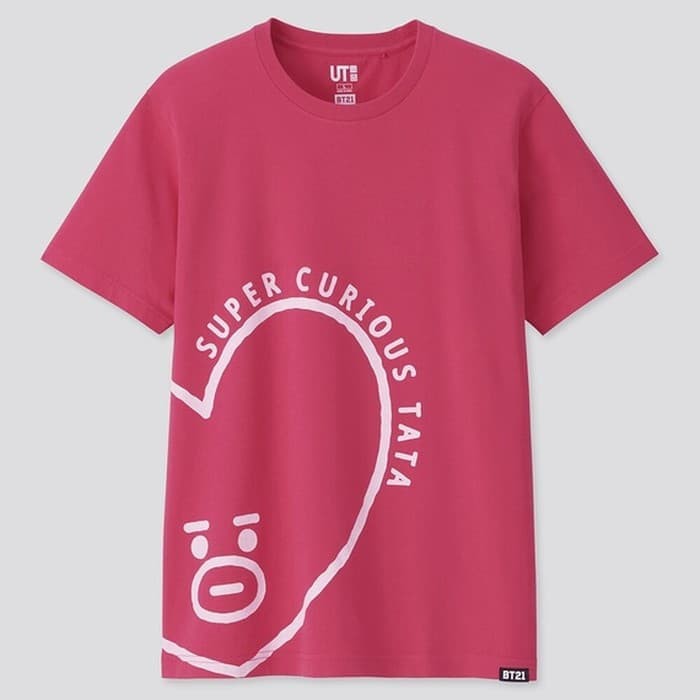 T-Shirt / Kaos UT Uni Glo BT21 LINE Original Authentic