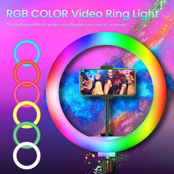 Jual Selfie Ring Light Rgb Cm Lampu Studio Selfie Ring Light Inch Shopee Indonesia