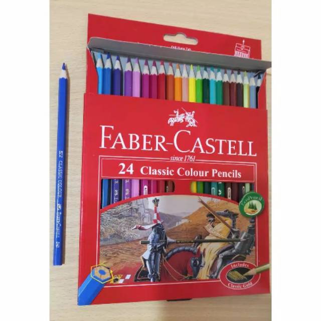 

Pensil Warna Faber Castell Clasic 24 Warna model panjang