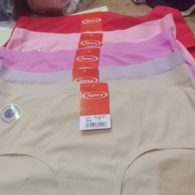 Sorex EA 511 /EA 522 celana dalam wanita seamless bahan berpori