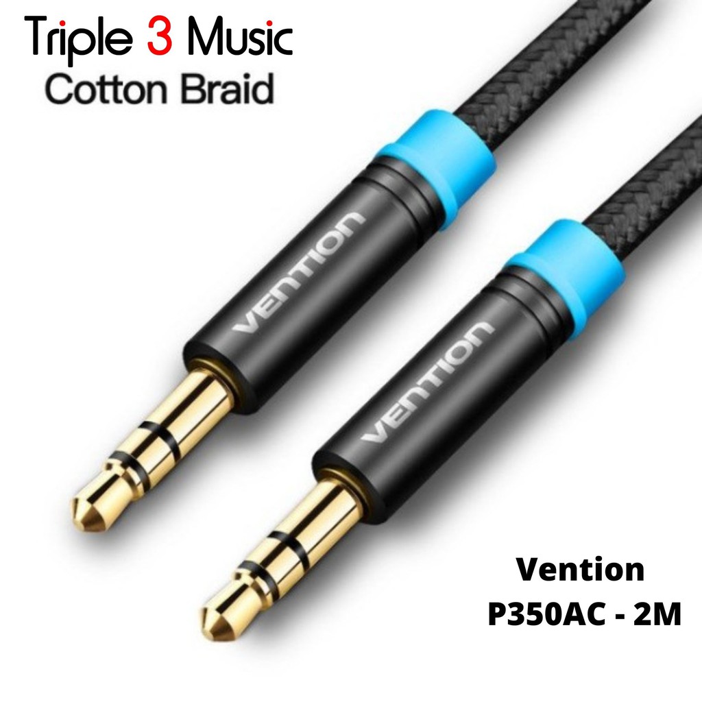 Vention P350AC - 2M kabel Audio Aux 3.5mm Kabel pengganti headphone