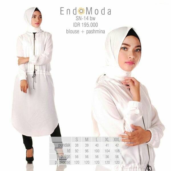 BESTSELLER Tunik Endomoda SN14 Red dan BW/ ORIGINAL/PROMO/KOTA SERANG