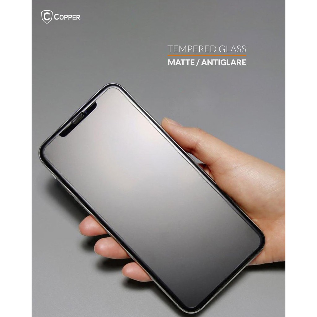 Realme Narzo 30A - COPPER Tempered Glass Full Glue ANTI GLARE - MATTE