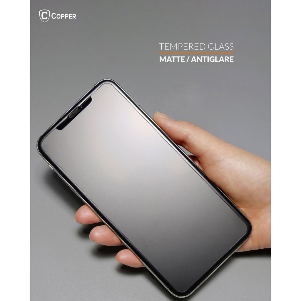 Samsung A12 - COPPER Tempered Glass Full Glue Anti Glare - Matte