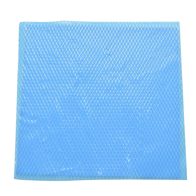100mm X 100mm X 1mm Alas Silikon Biru Konduktif Termal Pendingin