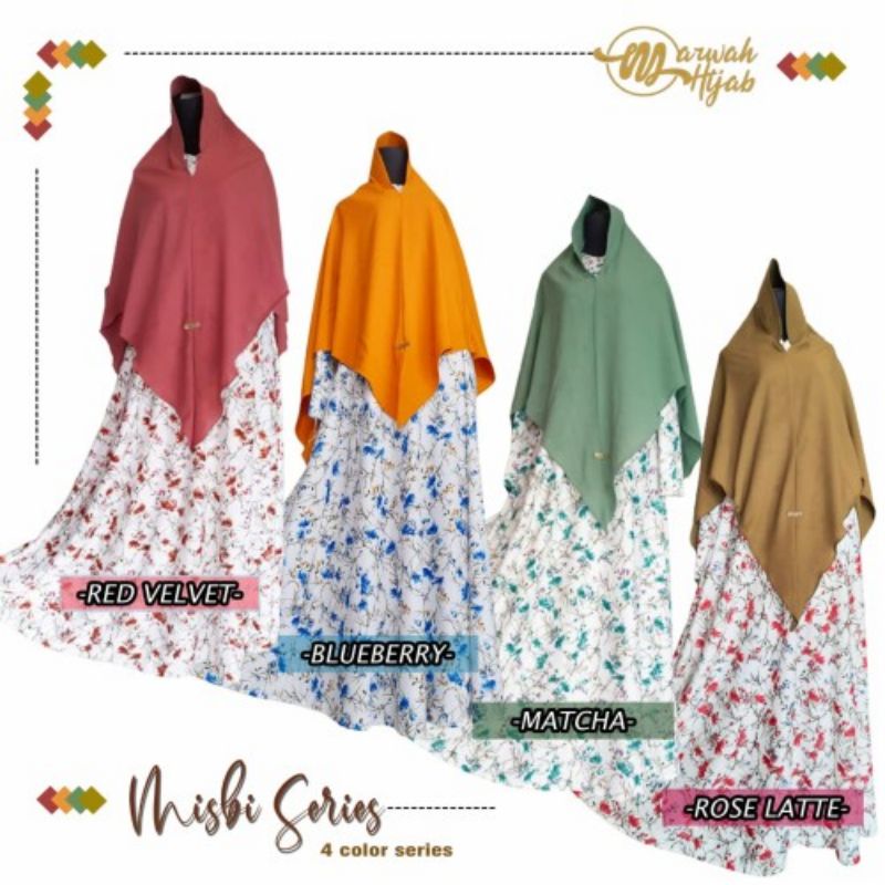GAMIS MISBI SET BY MARWAH HIJAB