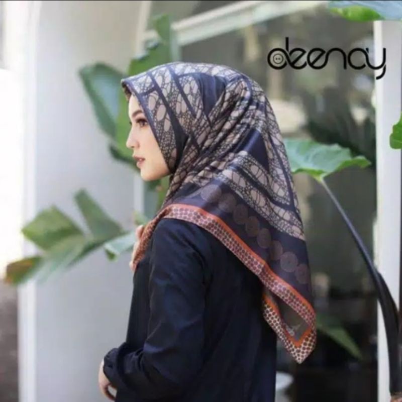 Hijab Segiempat Motif Deenay Kw Terbaru Kerudung Segiempat Motif Jilbab