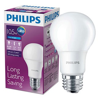  Bola  Lampu  PHILIPS LED  Bulb 10 5 watt putih 6500K lampu  