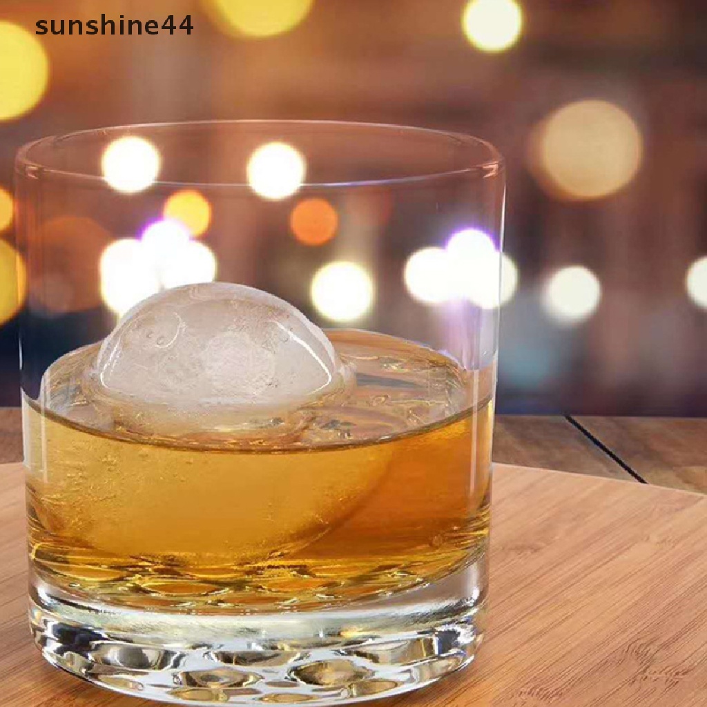 Sunshine Cetakan Es Batu 4 Bola Bahan Silikon Ukuran 2.2 &quot;Untuk Whiskey DIY