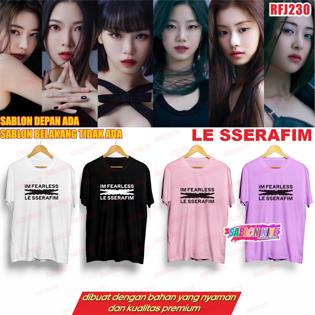 MURAH!!! KAOS KPOP KOREAN LE SSERAFIM RFJ230