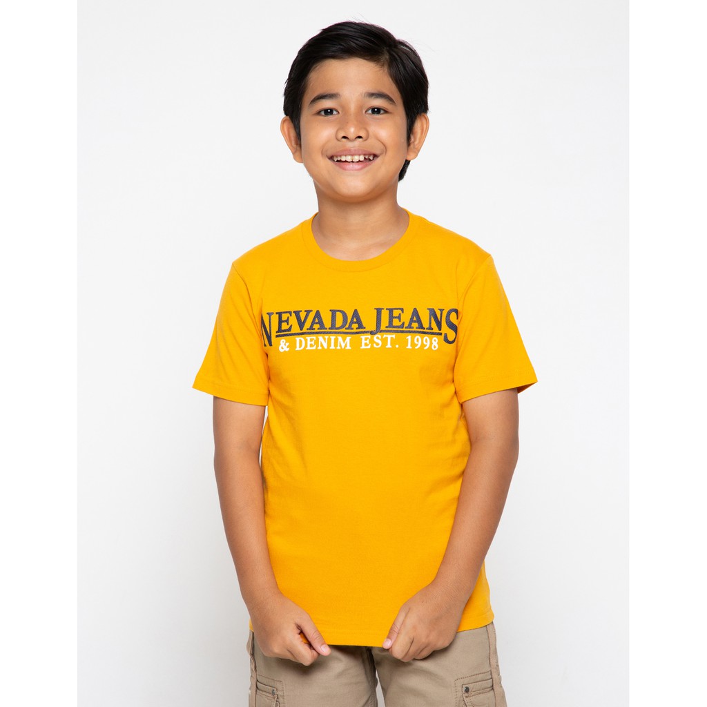 mustard shirt and jeans