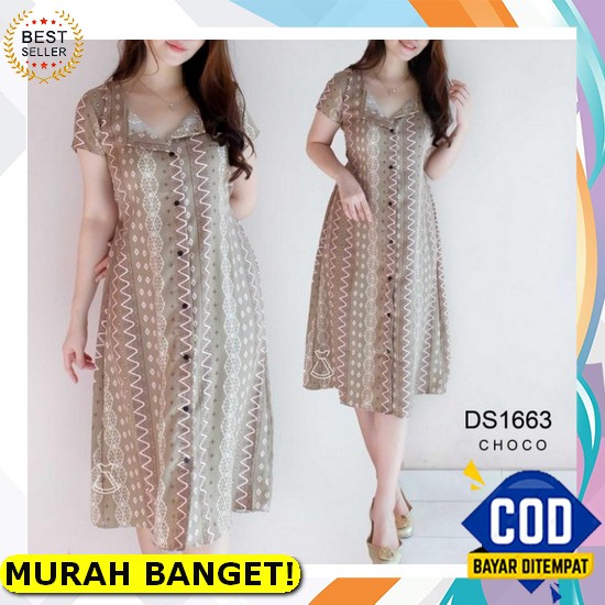 [Christmas Edition] Layla Lace Brukat Dress - Dress Wanita Premium Quality Midi Dress Perempuan Dewa