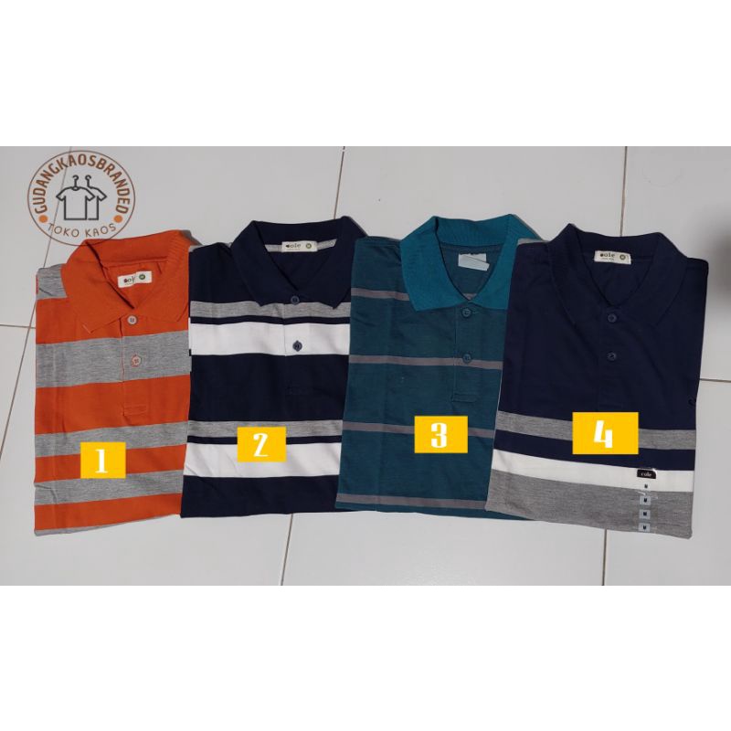 Kaos Kerah COLE  wangky cole brand Matahari Original size L & XL