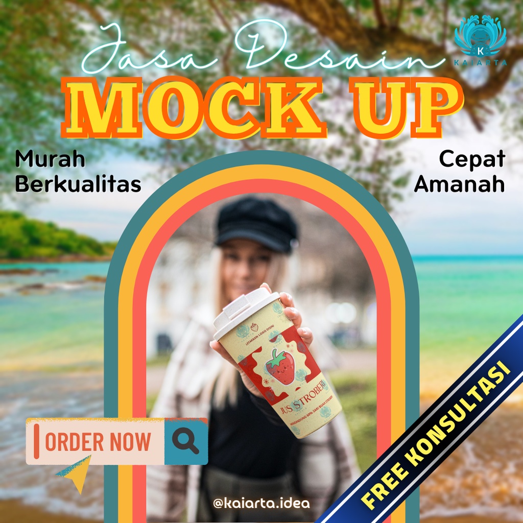 Jasa Desain Mock Up Produk Custom Request | Design Mockup Kemasan Makanan, Minuman, Souvenir, Gift, 
