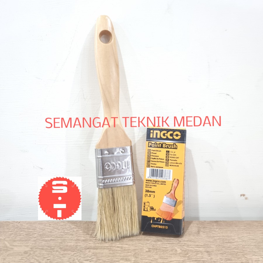 

1,5" KUAS CAT TEMBOK PAINT BRUSH INDUSTRIAL 1.5" 1,5 " INGCO CHPTB0515