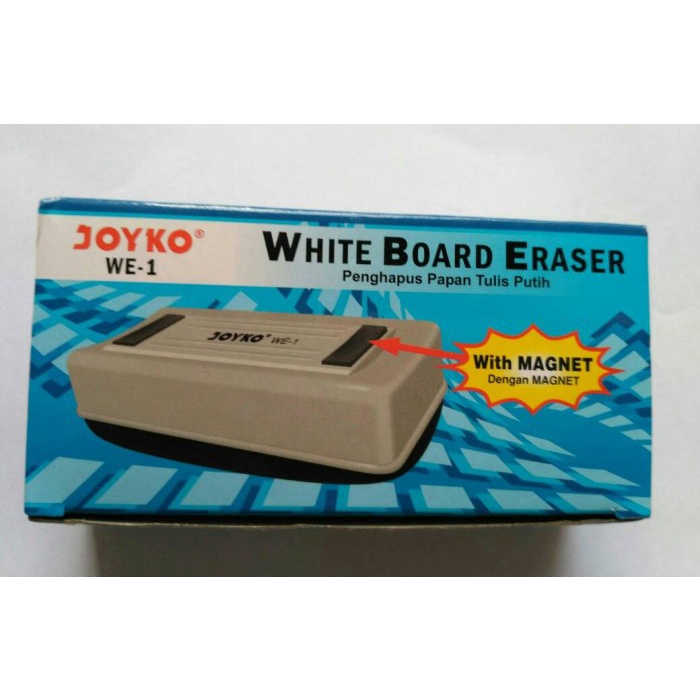 

TULIS-ALAT- PENGHAPUS PAPAN TULIS - WHITE BOARD ERASER JOYKO WE1 ( DENGAN MAGNET ) -ALAT-TULIS.