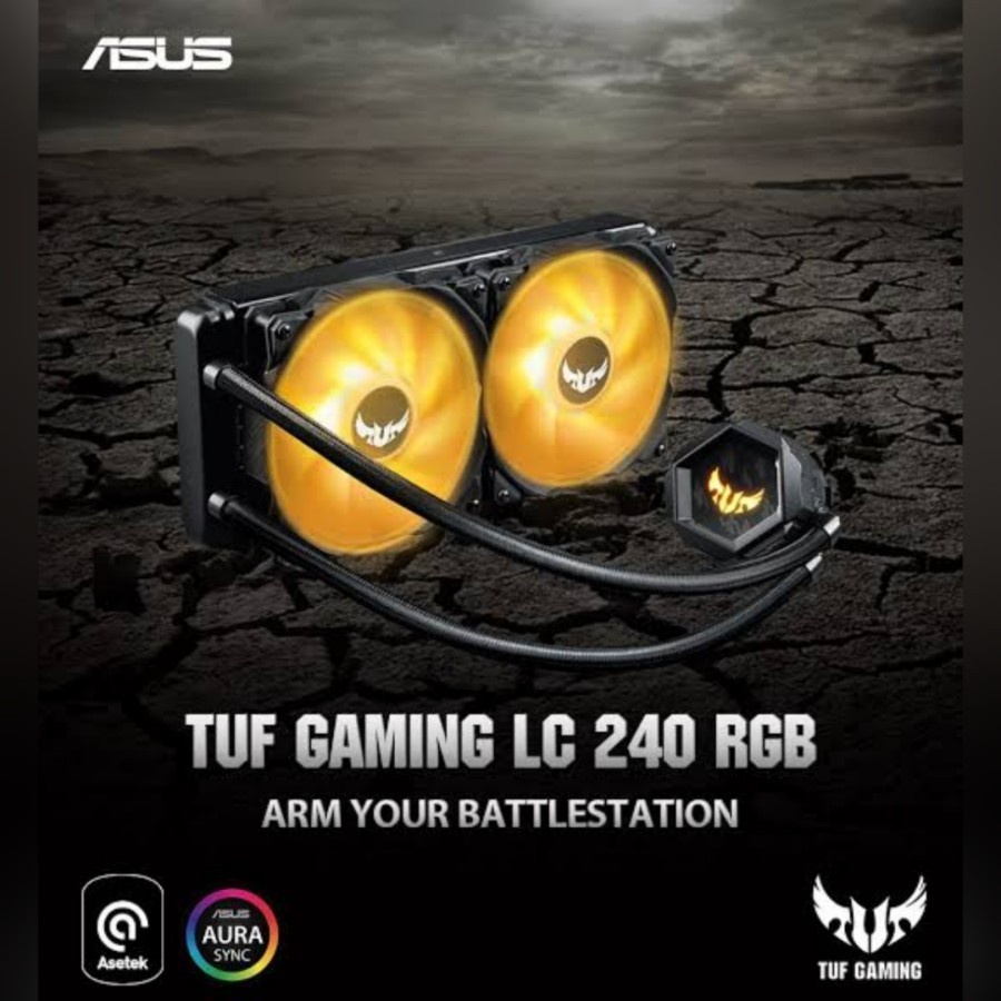 Jual Asus Tuf Gaming Lc 240 Argb Aio Liquid Cpu Cooler With Aura Sync Shopee Indonesia