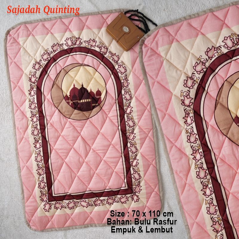 sajadah tebal empuk lembut ping baby motif hagia shopia quilting