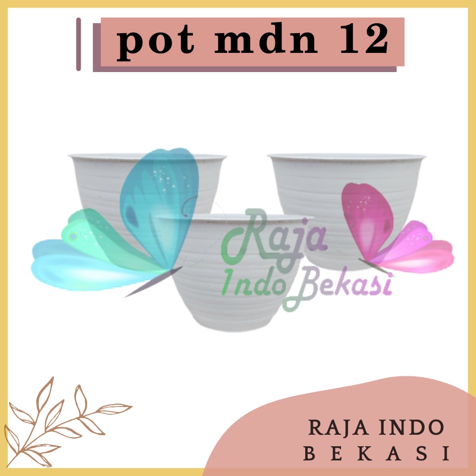 Pot Tawon 12 - Madu 12 - King Mado 12 Putih Pot Tawon Plastik 12 Murah Pot Mini Lucu Pot Tawon 15 18