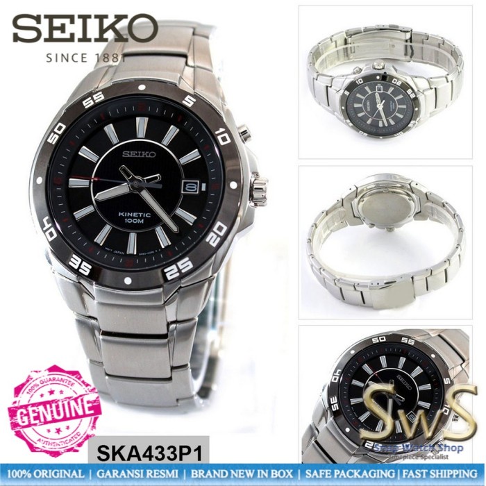 SEIKO Kinetic SKA433 SKA433P1 Original Jam Tangan Pria Automatic Garansi Resmi