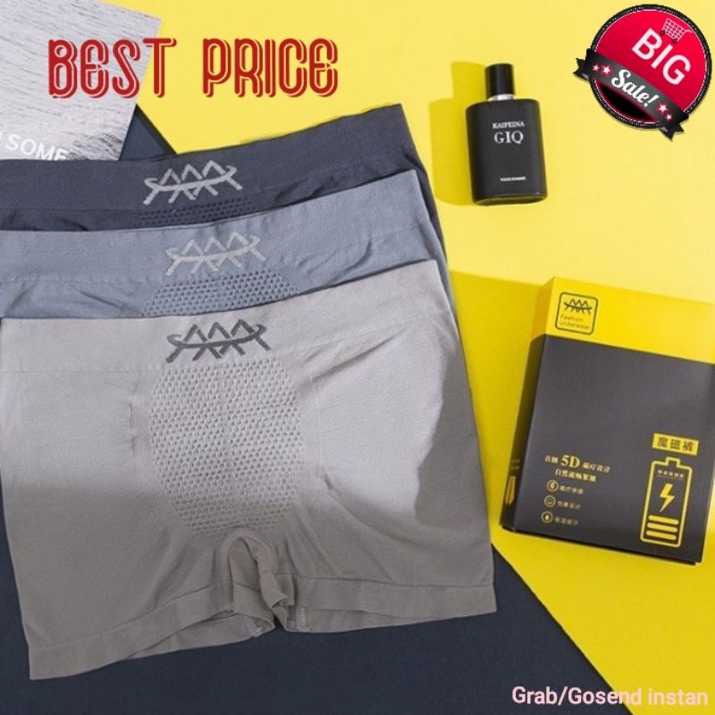 ORIGINAL 5D-(ISI 3)CD PRIA MAGNETIG BOXER/CD KESEHATAN PRIA ALL SIZE