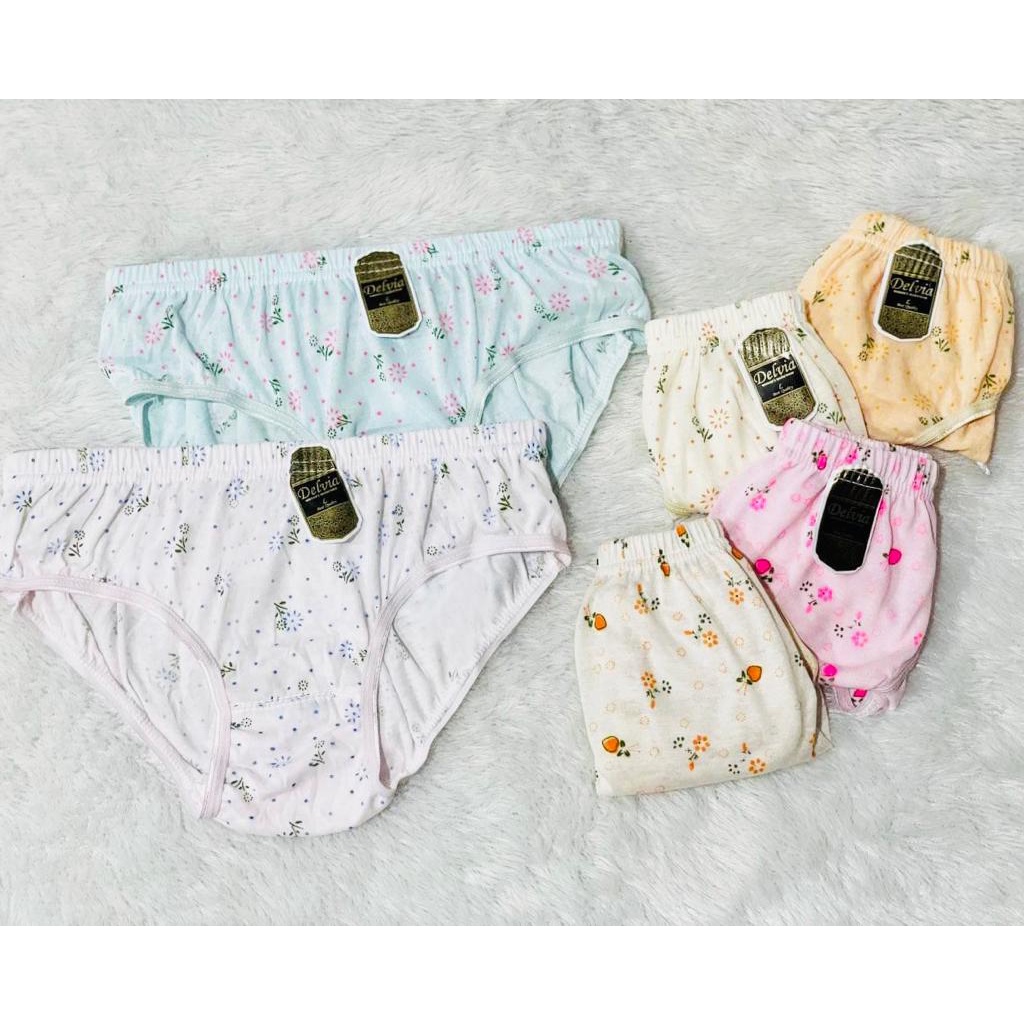 Undies Celana Dalam CD Wanita Polos Merk VELIA Ukuran ampe extra jumbo-DELVIAMOTIF- M