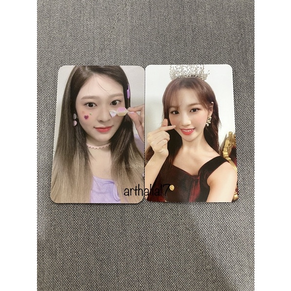 damage izone pc photocard minju candy pair chaewon mahkota bloomiz i was