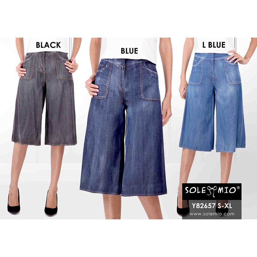 READY.. CELANA JEANS KULOT SOLEMIO Y82657