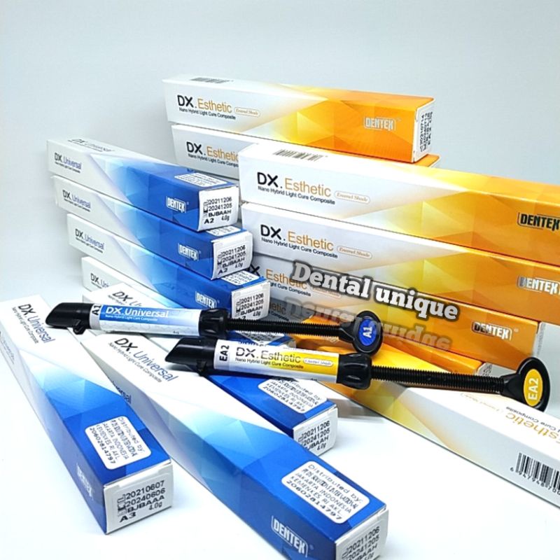 Composite Dentex A1 /A2 /A3 Composite Lem Behel Komposit Tambalan Composit Esthetic / Universal