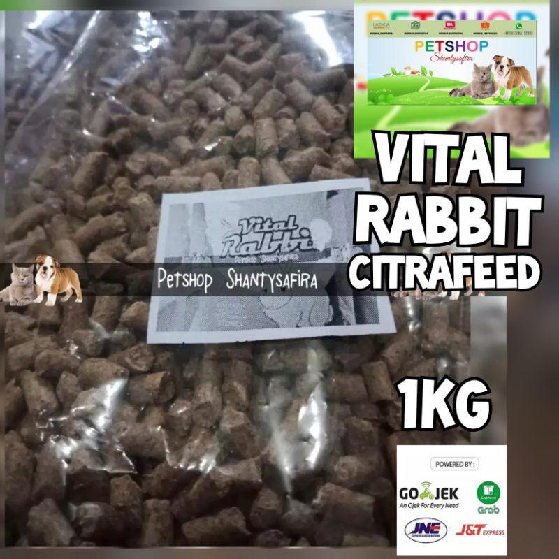 MAKANAN KELINCI VITAL RABBIT / CITRA FEED / FOOD RABIT 1 KG REAL