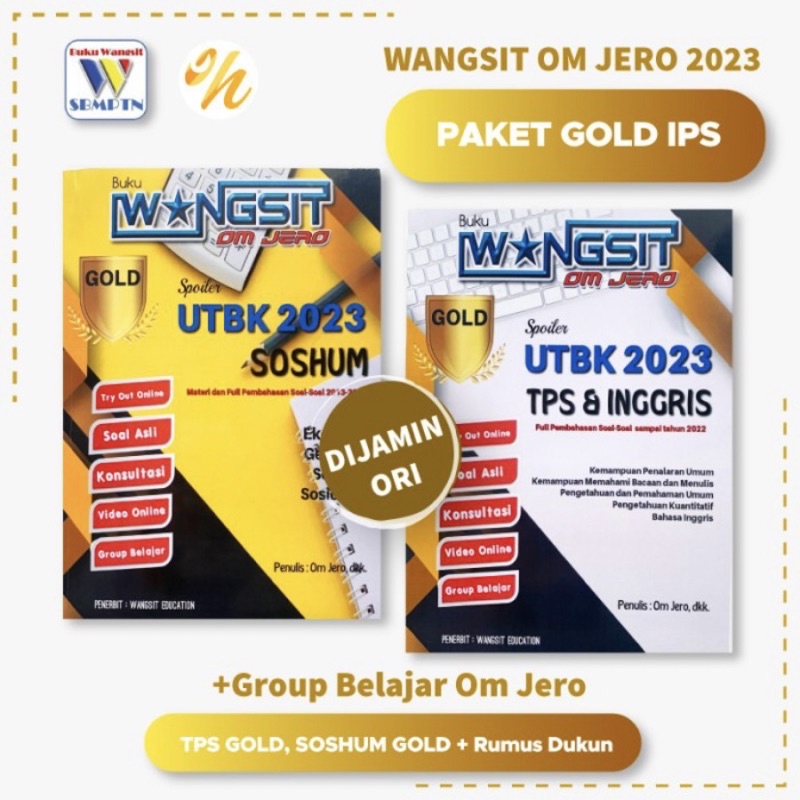 Buku Wangsit 2023 UTBK SBMPTN 2023 Gold IPS Soshum 2023 Om Jero