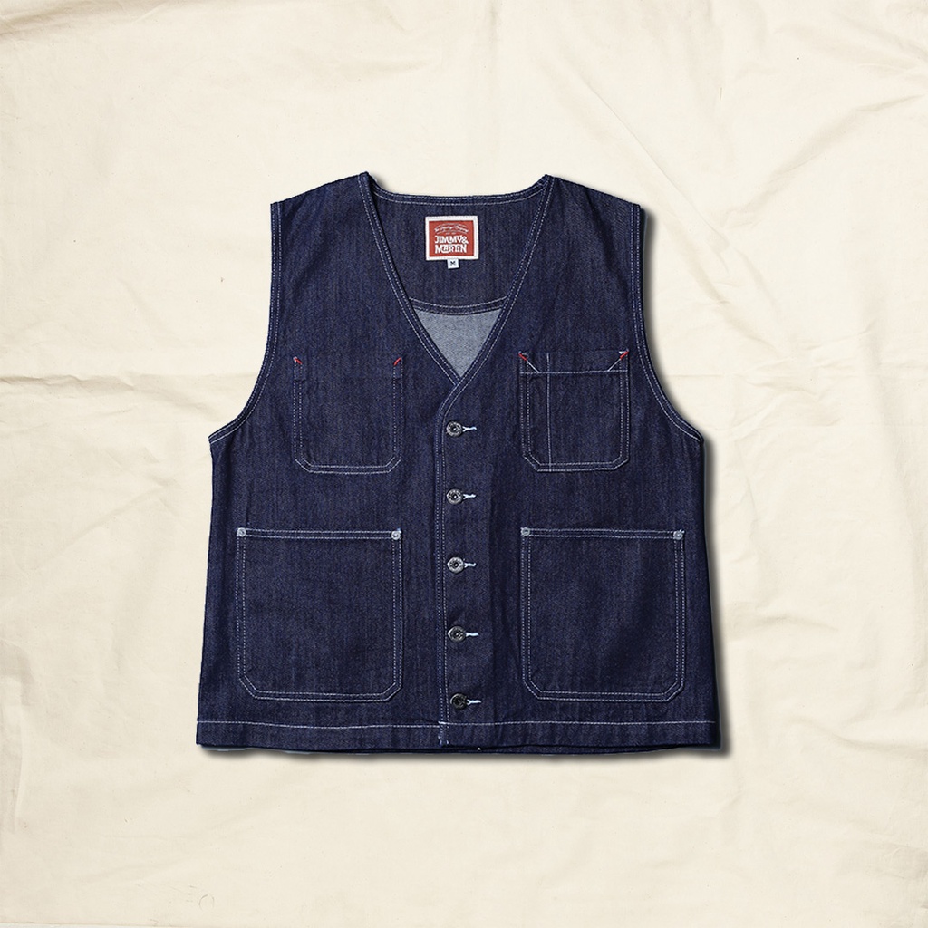 Jimmy and Martin - Denim Vest Blue Black - 2481-2