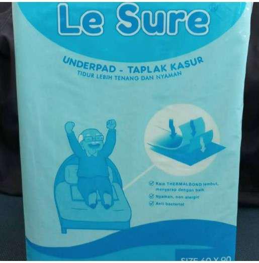 Underpad Le Sure Taplak Kasur Orang Tua Hewan Peliharaan Anti Ompol Pee Pad Under Pad Toilet Train