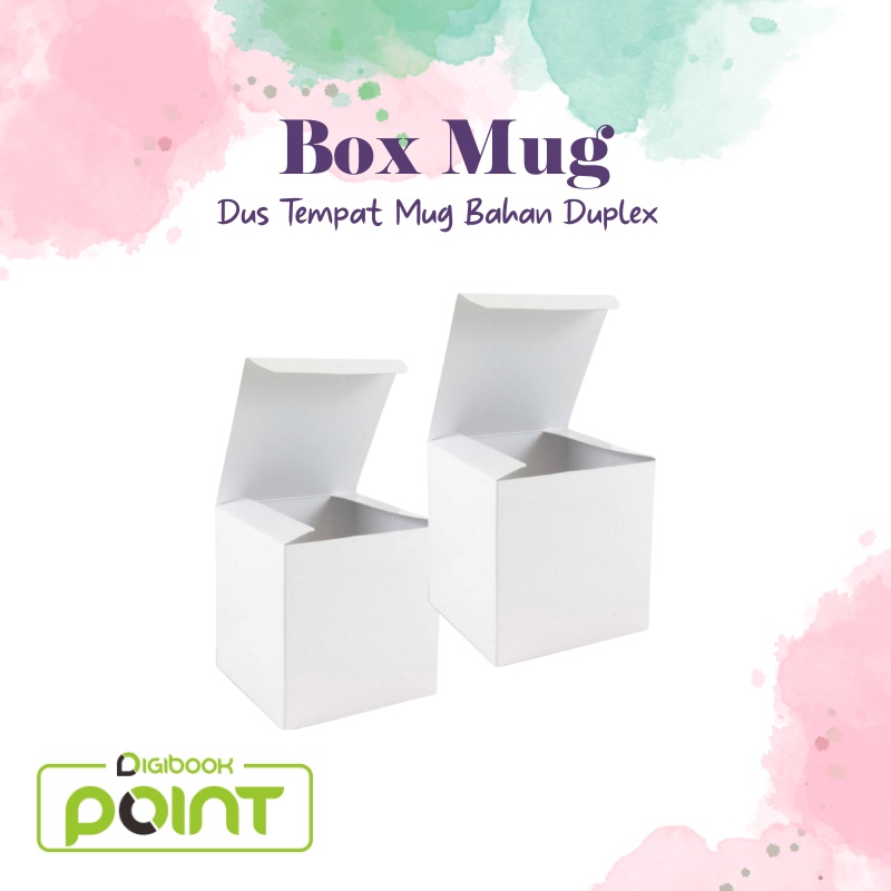 

Kotak / boks / Dus tempat Mug Souvenir Bahan Duplex 400 gr