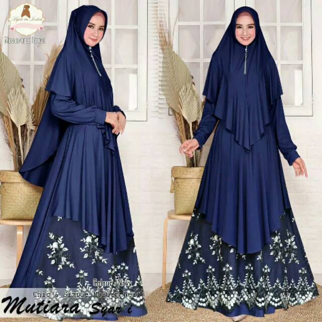 GAMIS/DRESS SYARI MUTIARA BORDIR-3D / HIJAB ITU INDAH