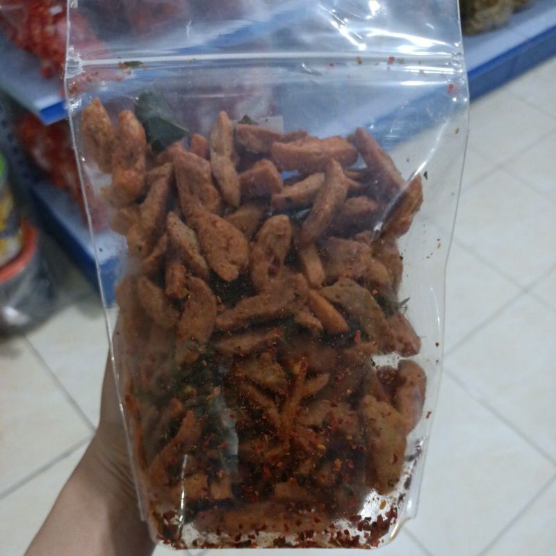 

[ Ready Medan ] Basreng Daun Jeruk 250 Gram / Bakso Goreng Rasa Daun Jeruk / Pedas Balado