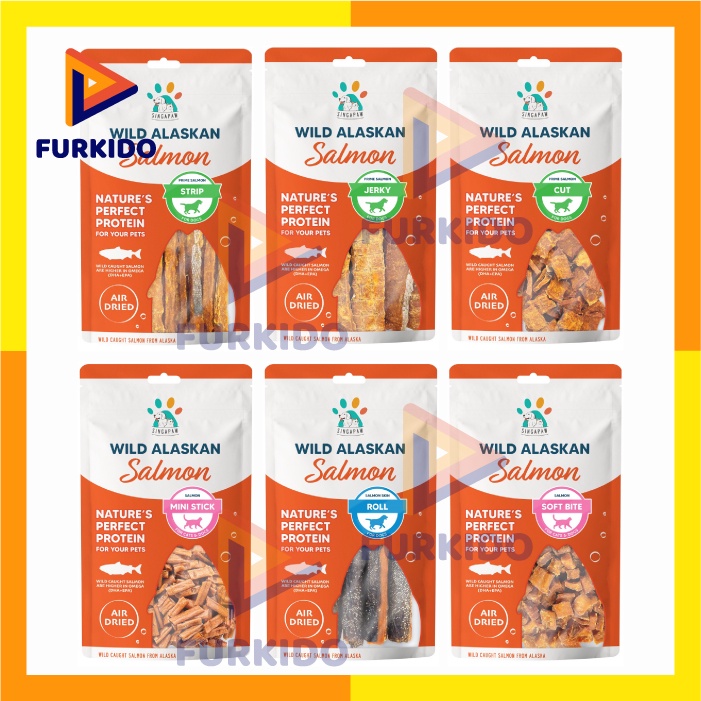 Singapaw Wild Alaskan Snack for Cat &amp; Dog 70 Gr / Snack Anjing Kucing