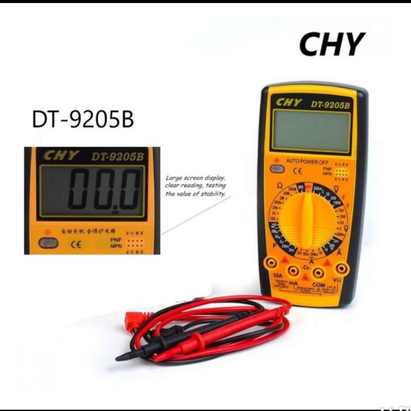 CHY DT-9205B Multitester digital Avometer eletronik 70185 PP