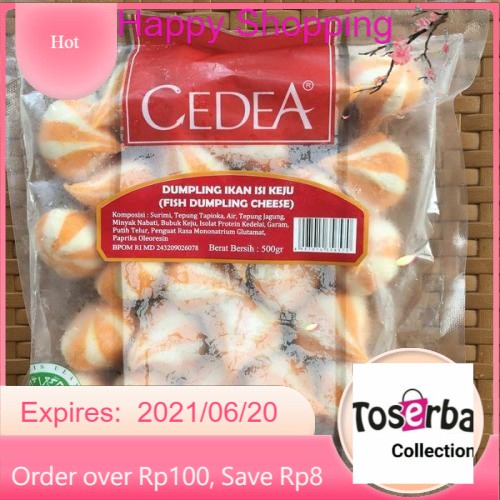 

Toserba Collection Cedea Dumpling Cheese 500 gr Frozen Food Bandung - Cimahi